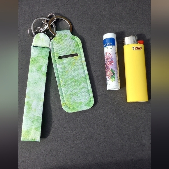 5 for $25 Stocking Stuffers Wrist Strap Lip Balm Holder Keychain Lipstick Tie Dy - Picture 1 of 2